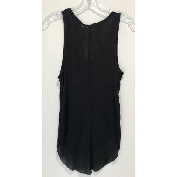 NWT Rag & Bone Black 90's High Low Ribbed Tank - Picture 2 of 6